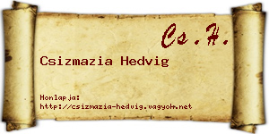 Csizmazia Hedvig névjegykártya